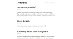 Desktop Screenshot of jedenbod.cz