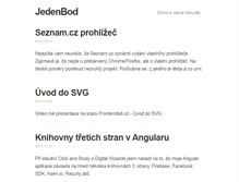 Tablet Screenshot of jedenbod.cz